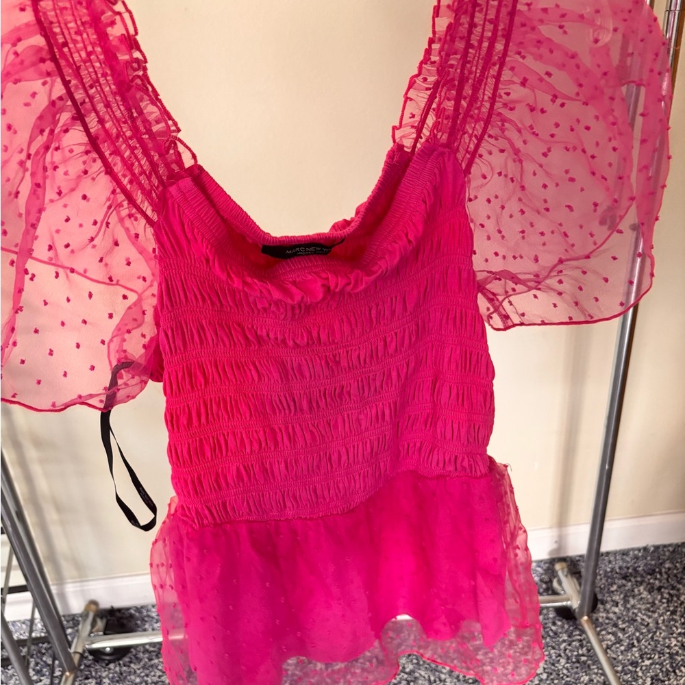 Marc New York Bright Pink Top new M